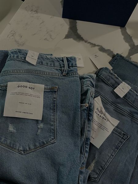 Good American 
Plus size denim 
Plus size jeans 

#LTKSeasonal #LTKcurves #LTKfit