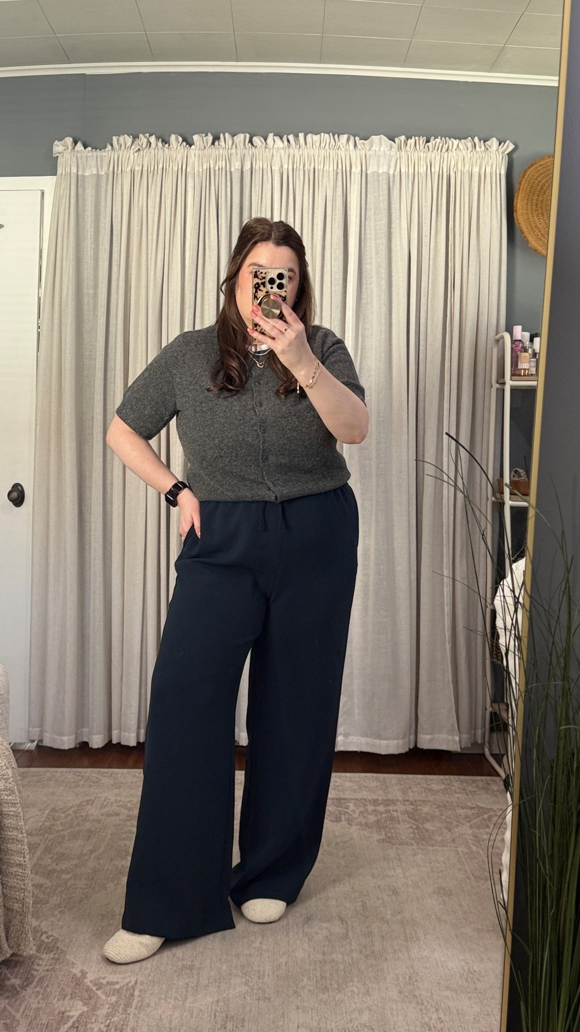 Easy wfh outfit that can be worn in-office with switching out thr footwear 🩶

#LTKMidsize #LTKWorkwear #LTKootd