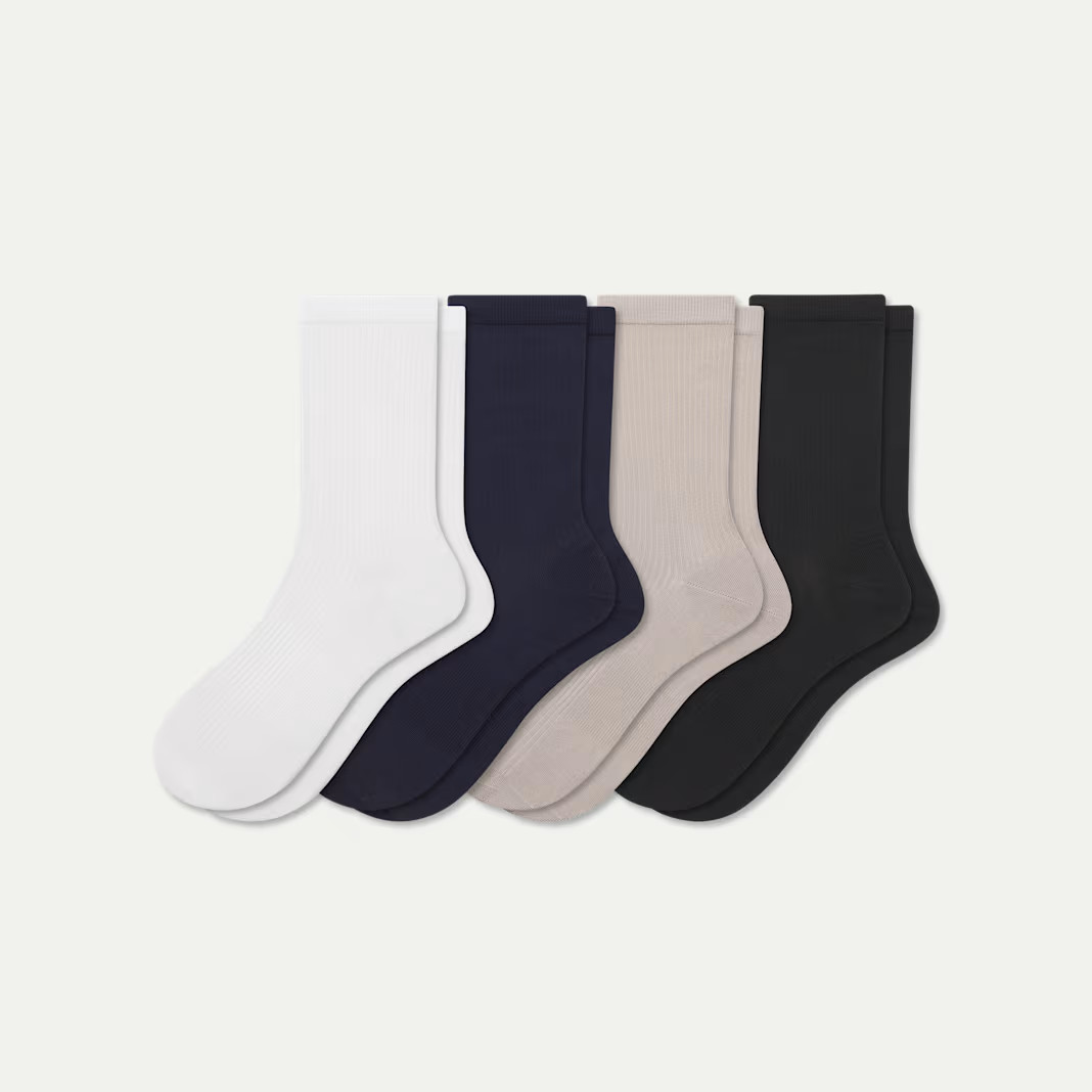 Women's Featherweight Rib Half Calf Sock 4-Pack | Bombas
