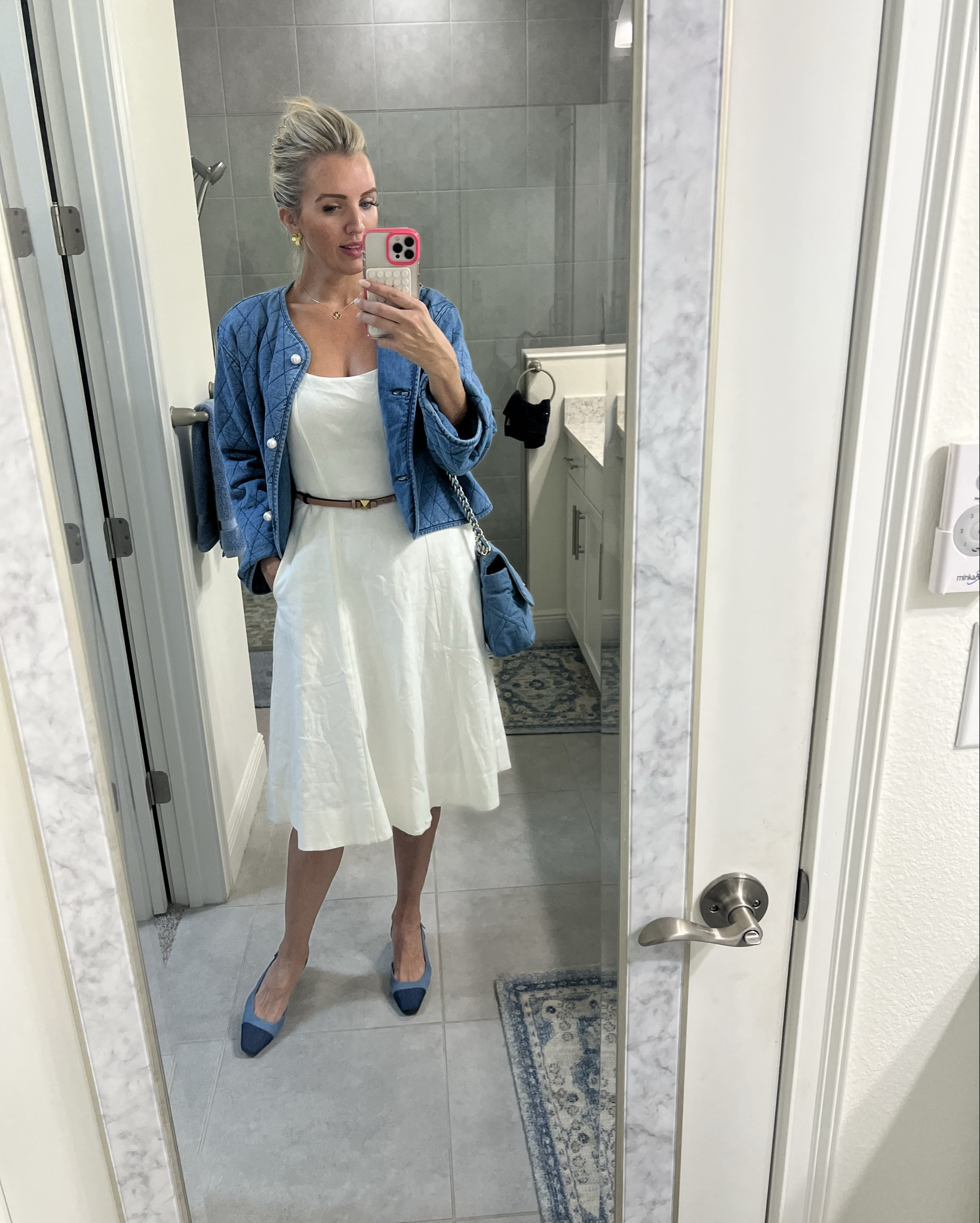 Workwear, but make it chic ✨

Here are 3 office-ready outfits that blend polish and personality:

1️⃣ White linen + chambray = breezy boss
2️⃣ Satin slip dress with block heels? Effortlessly elevated
3️⃣ Champagne satin, a crisp blazer, and nude pumps—classic with a twist

#LTKStyleTip #LTKOver40 #LTKSummerEdit