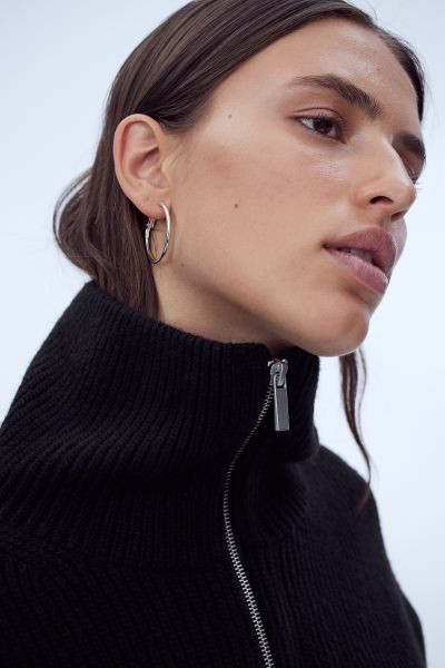Rib-knit Half-zip Sweater | H&M (US + CA)