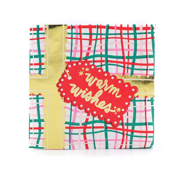 Packed Party 'Warm Wishes' Christmas Dessert Napkin Set, 6.5" Disposable Napkins, 20ct - Walmart.... | Walmart (US)