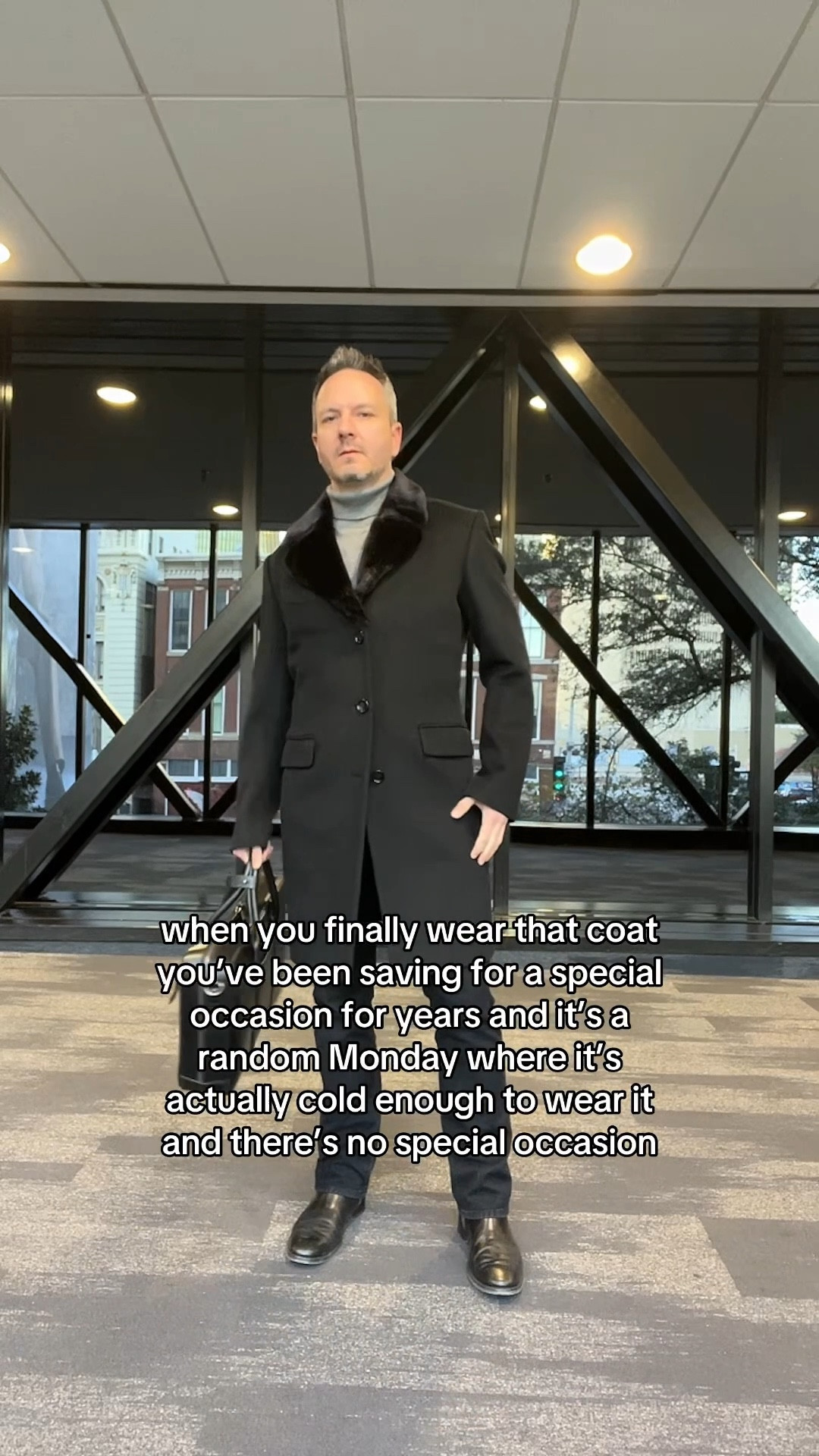 Can we have a moment for the coat?

#LTKootd #LTKMens #LTKSeasonal