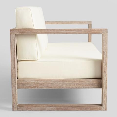 Whitewash Sevilla Outdoor Occasional Bench | World Market