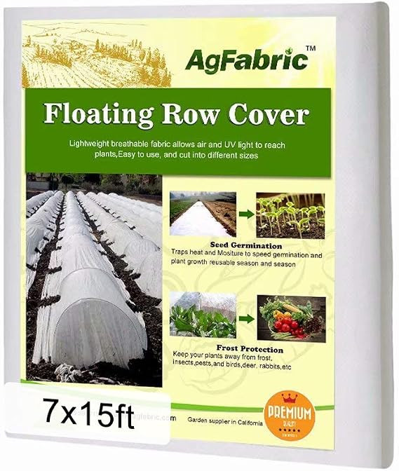 Agfabric Plant Covers Freeze Protection Floating Row Covers 7'x15' 0.9oz Plant Covers Freeze Sun ... | Amazon (US)