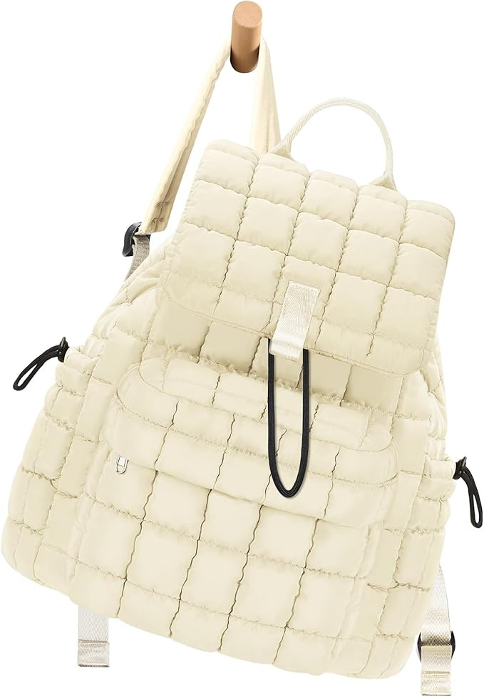Backpack for Women - Lightweight Puffer Quilted Travel Backpack - Small Casual Daily Daypack Purs... | Amazon (US)