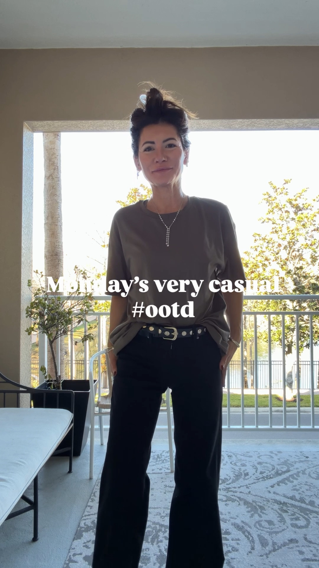 A very Monday over here with too many meetings and responsibilities for it being the day after the Super Bowl. 

I’m 5’3” wearing size S in the intentionally oversized olive T-shirt and size 24 in the softest denim that wears like leggings, I swear! 

#LTKdayinmylife #LTKmomlife #LTKOver40