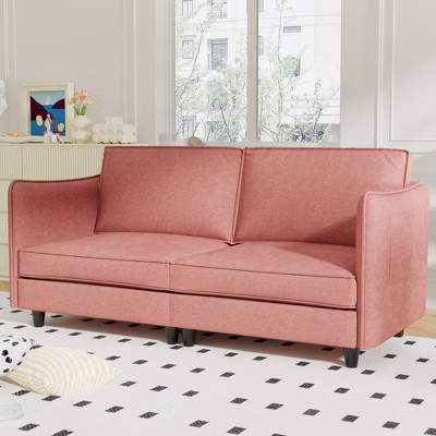 74.27in Loveseat Sofa, 2 Seater Comfy Couch,Mid Century Modern Designed for Small Spaces, Apartment, Bedroom, Dorm, Office | Target