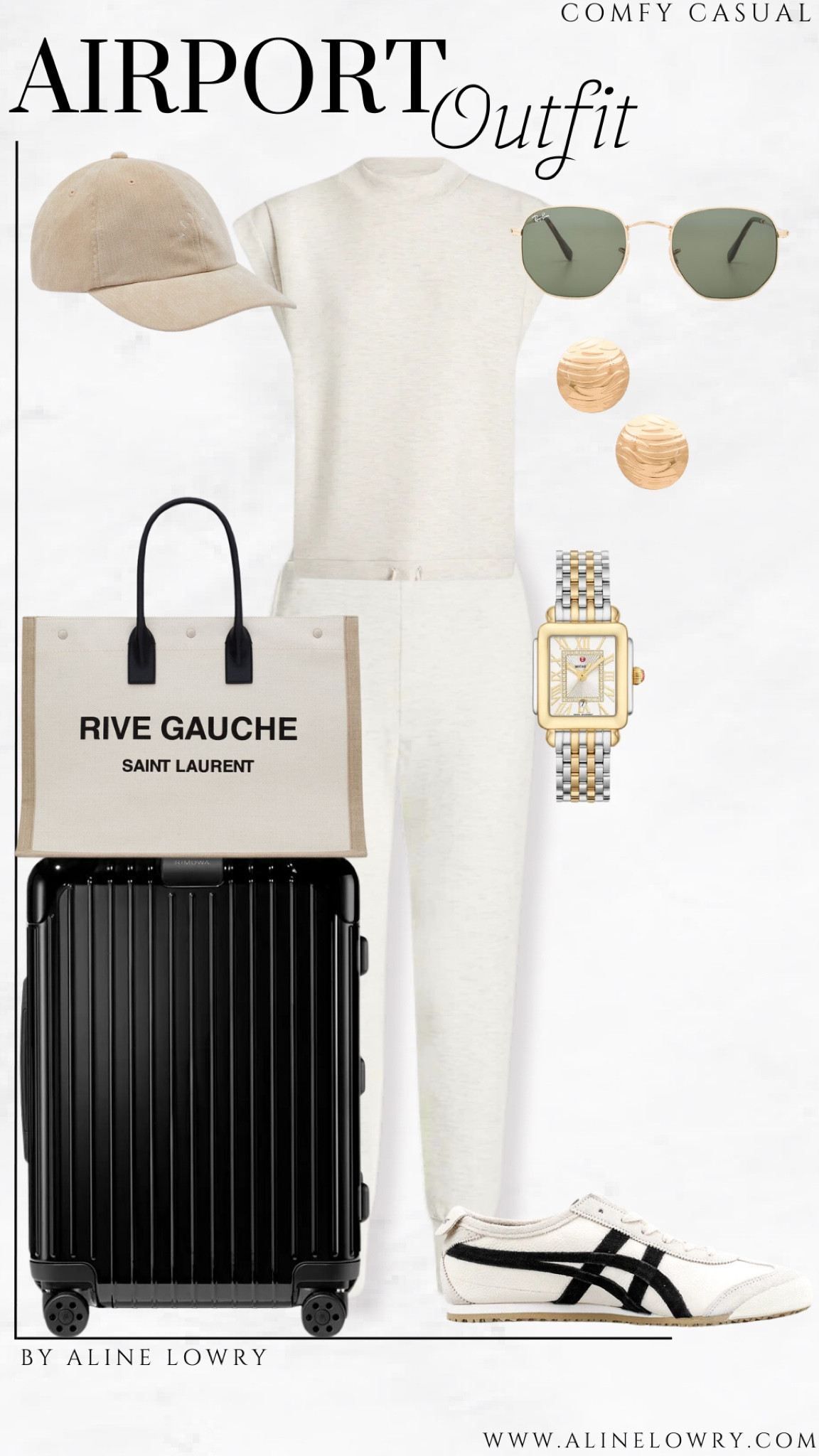 Neutral Airport Outfit Idea - elegant and comfortable for long flights. 

#LTKStyleTip #LTKU #LTKTravel