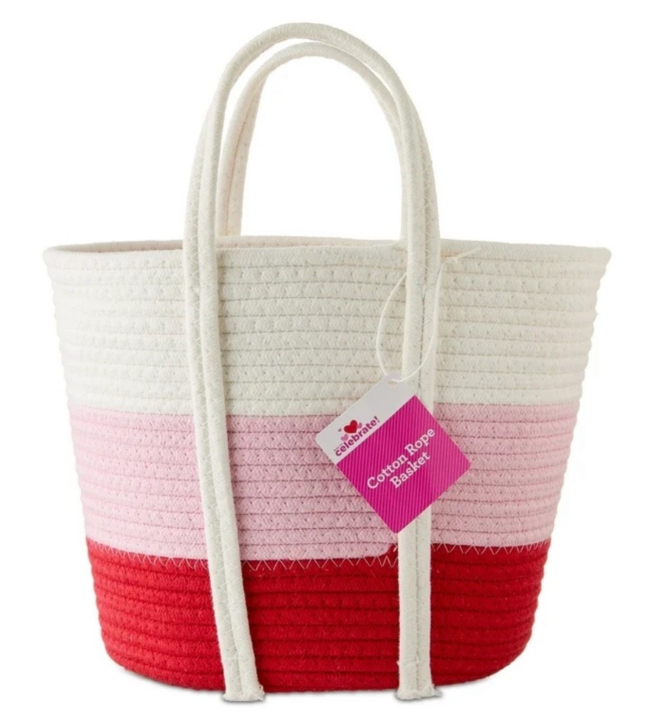 Valentines Inspired Rope Basket 

Perfect for Valentines Day Gifts, Beach bag, mommy tote, or more! 

Walmart Valentine’s Day decor, valentines boo baskett

#LTKHome #LTKmomlife #LTKGiftGuide