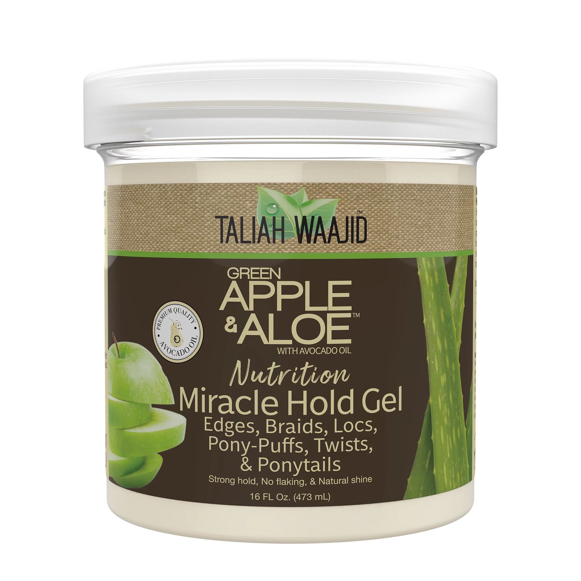 Taliah Waajid Brand Green Apple & Aloe Nutrition Miracle Hold Styling Gel  16oz | Walmart (US)