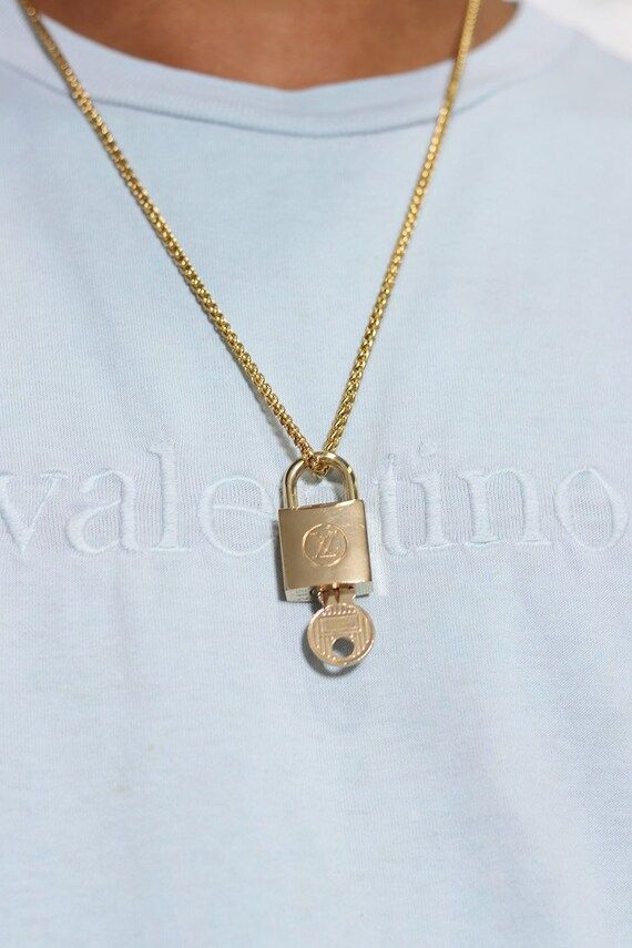 Vintage Rare Louis Vuitton Custom Padlock Chain Necklace | Etsy | Etsy (US)