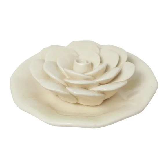 Better Homes & Gardens Ceramic Flower Incense Burner - Walmart.com | Walmart (US)