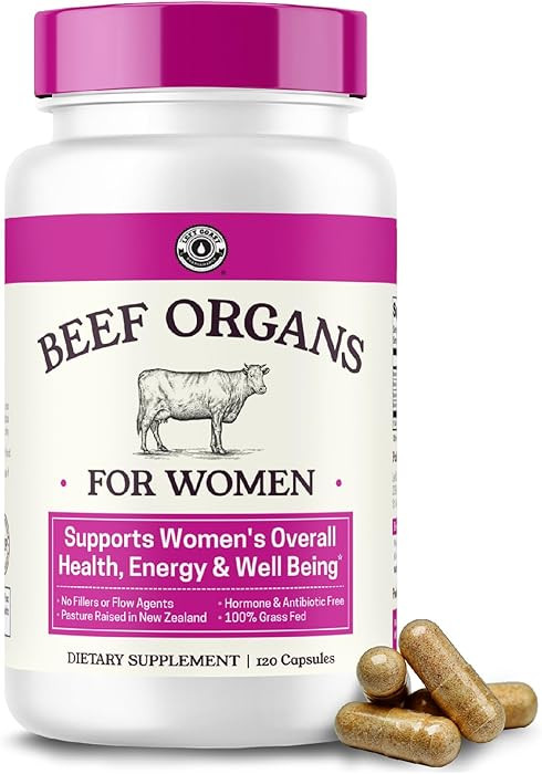 Beef Organ Supplement for Women - Beef Liver, Kidney, Heart and Uterus Tissue, Supports Women's O... | Amazon (US)