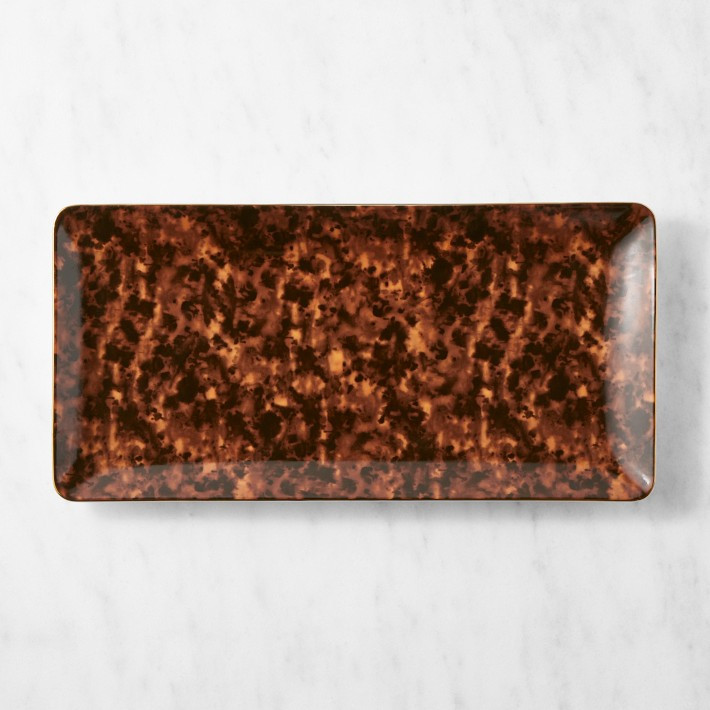 Marlo Thomas Tortoise Shell Rectangular Tray | Williams-Sonoma