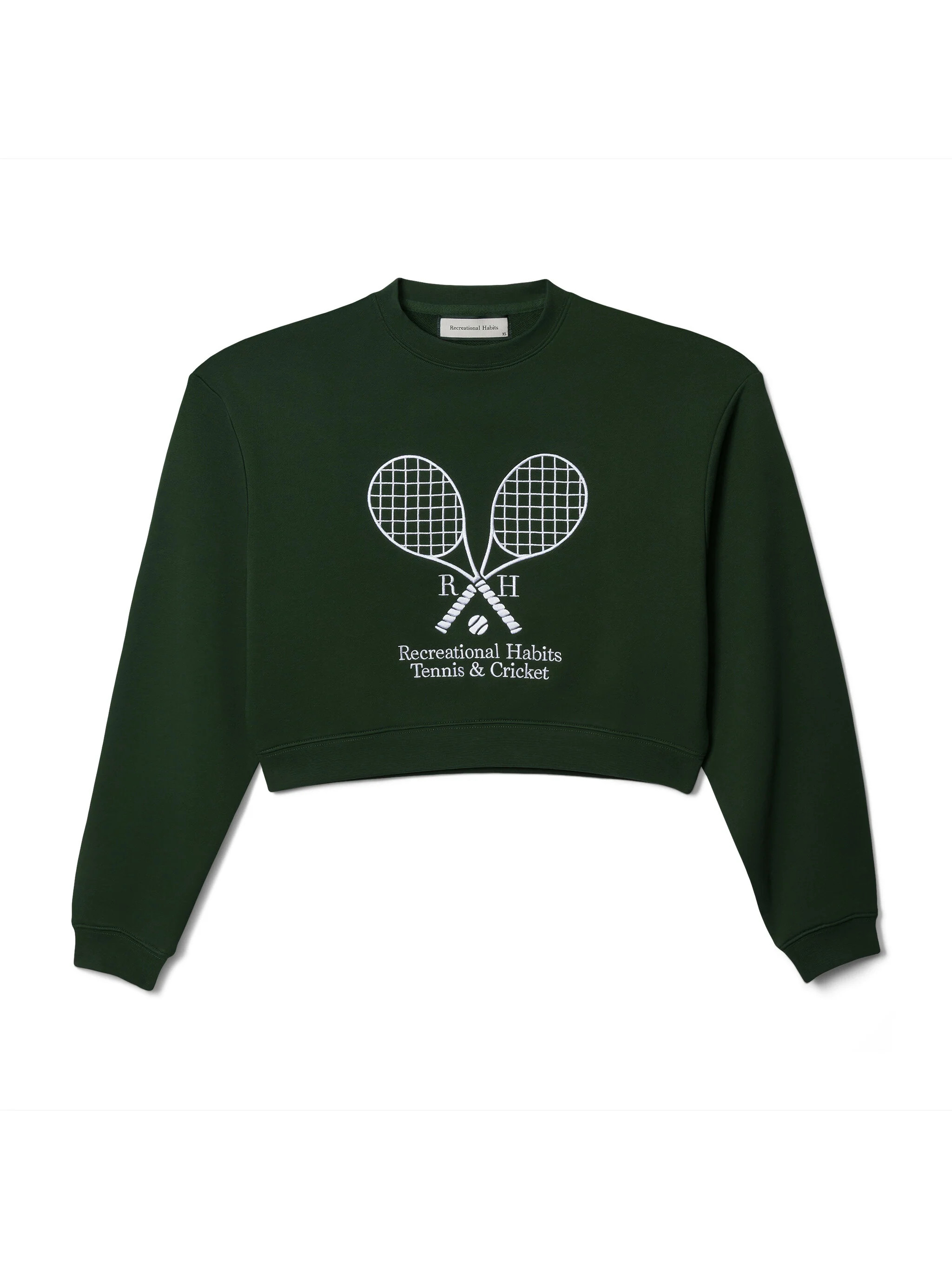 Williams Cropped Crew in Green | Recreational Habits