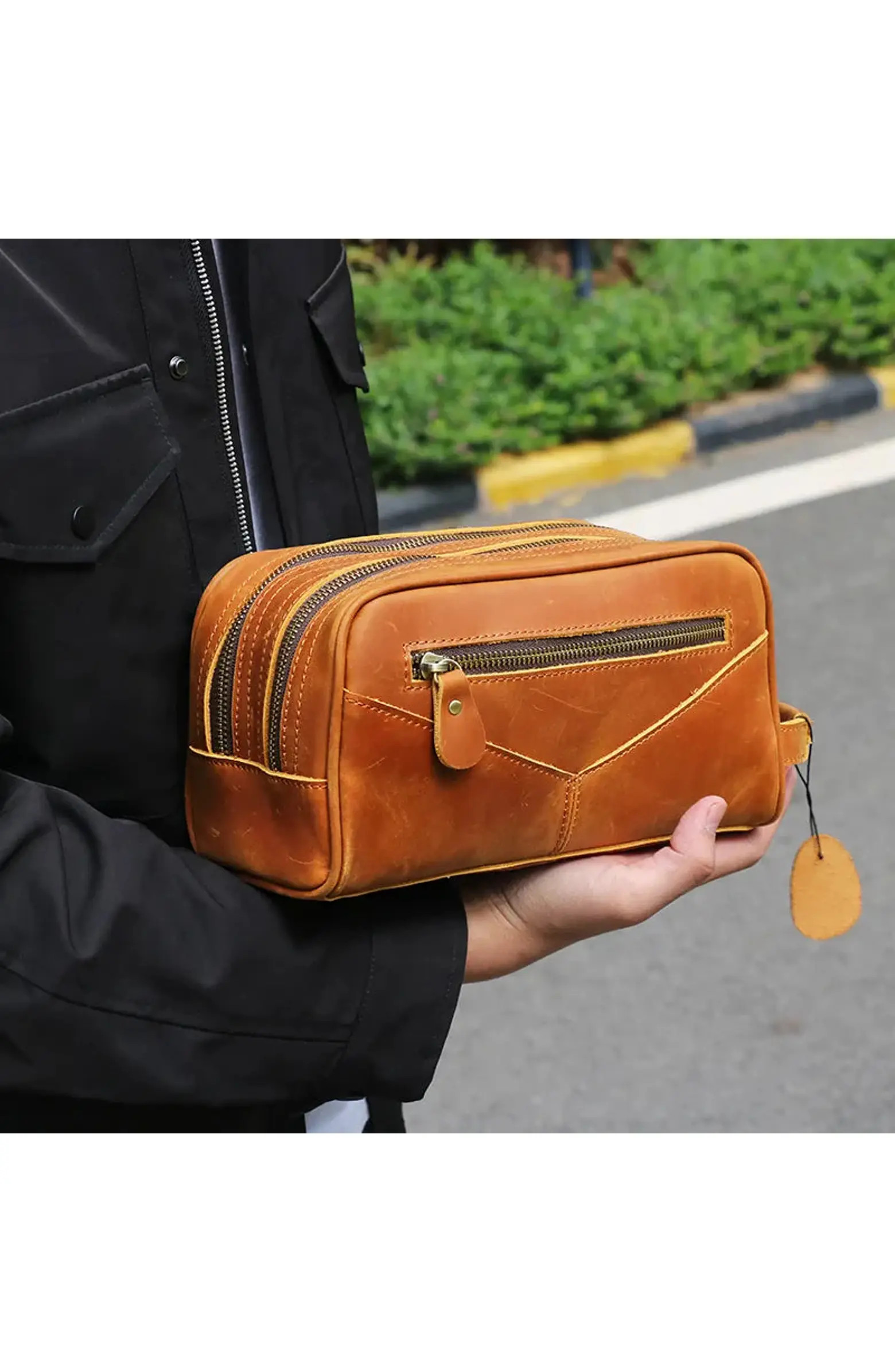 STEEL HORSE LEATHER The Nomad Toiletry Bag | Genuine Leather Travel Toiletry Bag | Nordstrom | Nordstrom