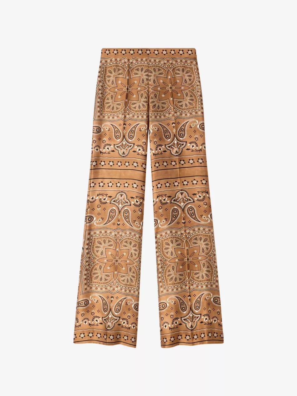 Flared Bandana-Print Woven Trousers | Selfridges