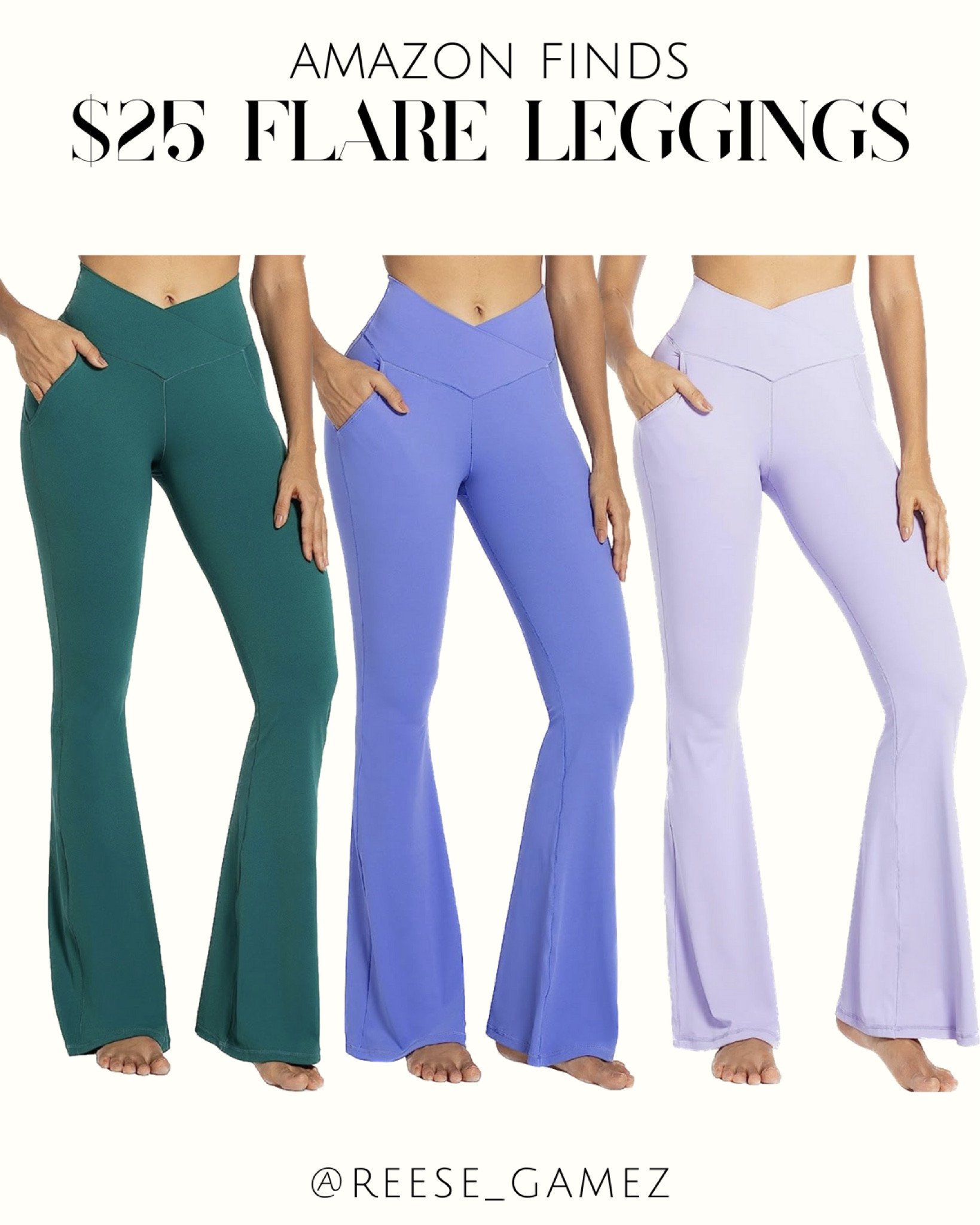 amazon flare leggings 🫶🏼

#LTKfit #LTKstyletip #LTKunder50