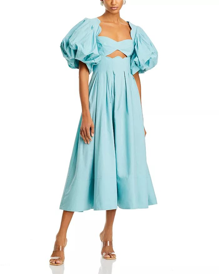Cotton Cut Out Midi Dress | Bloomingdale's (US)
