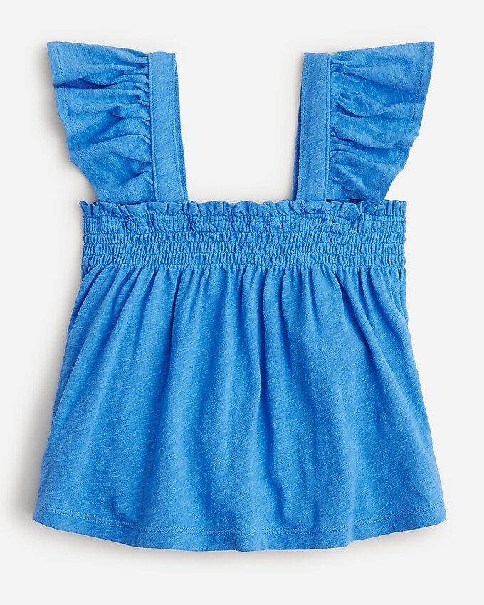 Girls' ruffle-sleeve T-shirt | J. Crew US