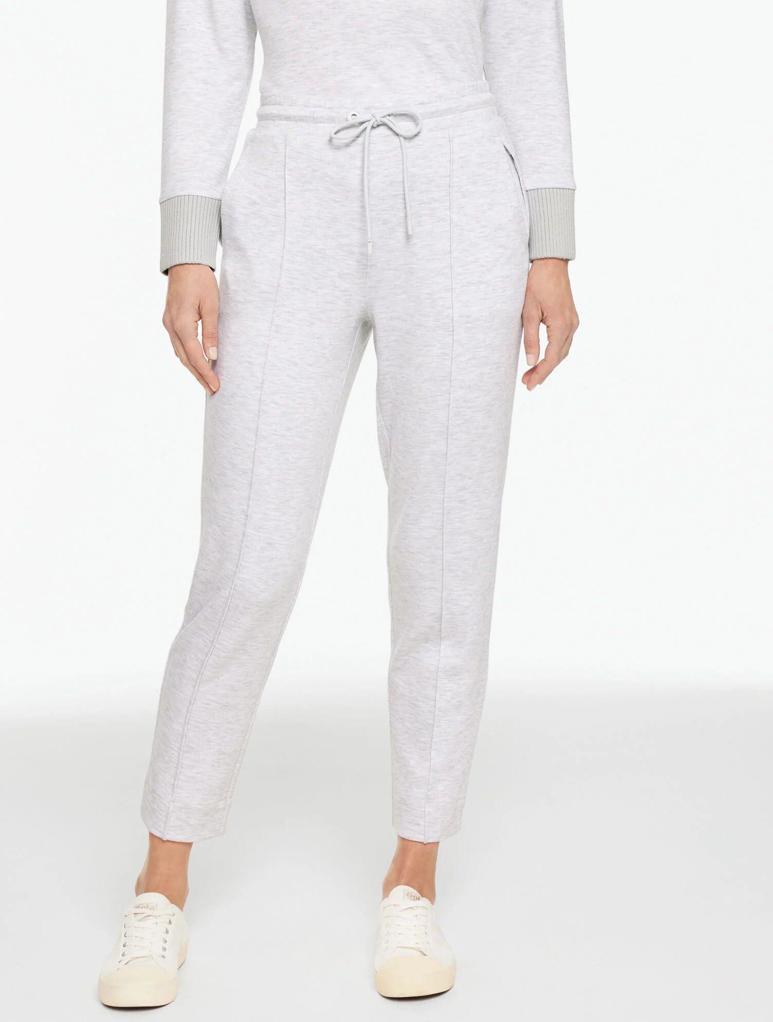 AirKnit Stretch Tapered Leg Pants - Heathered | Talbots