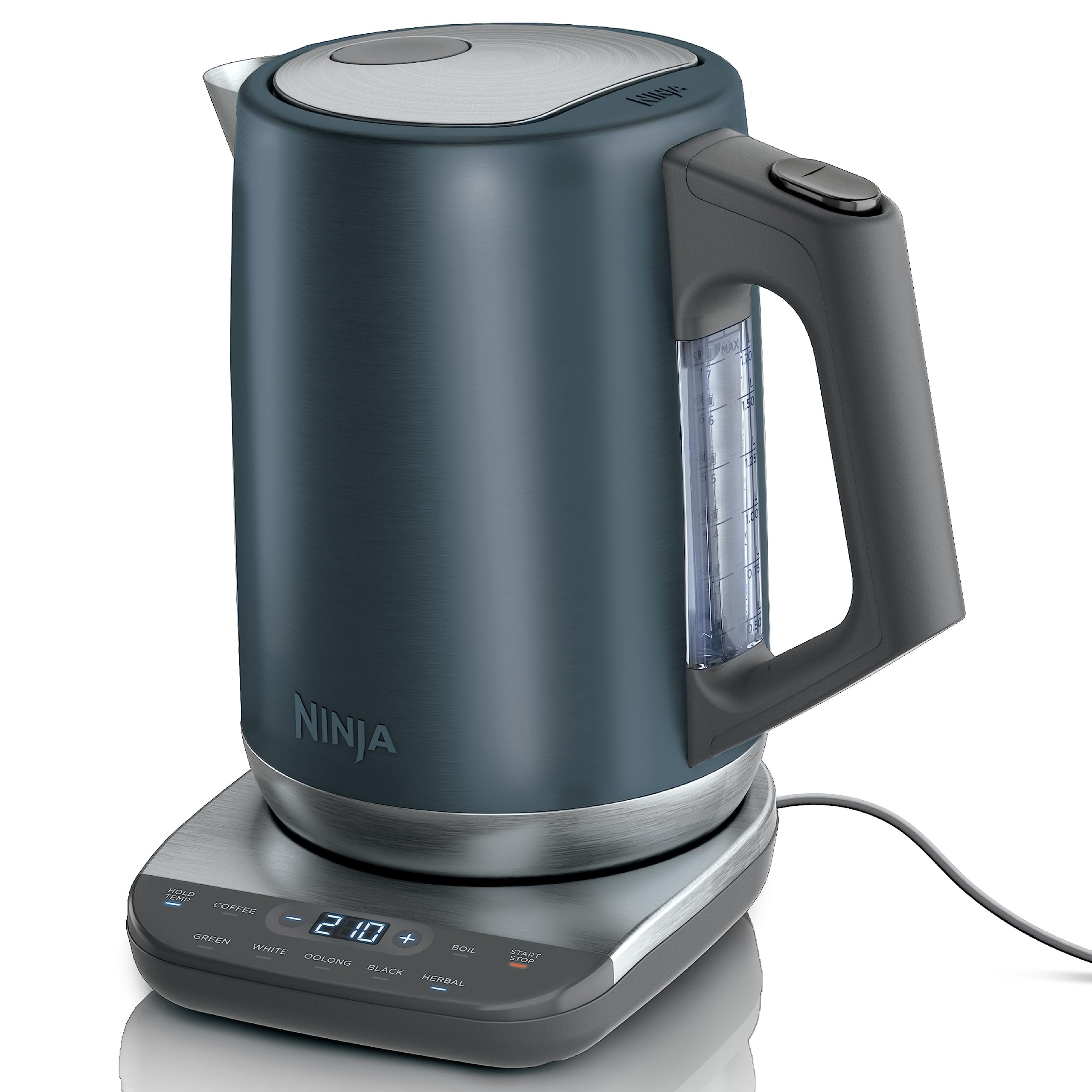 Ninja KT200BL Precision Temperature Electric Kettle, 1500 watts, BPA Free, Stainless, 7-Cup Capac... | Amazon (US)