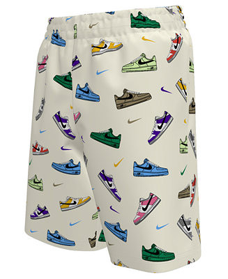 Nike Boys' 8-20 Multi Sneaker Novelty Print Swim Trunks - Macy's | Macy's