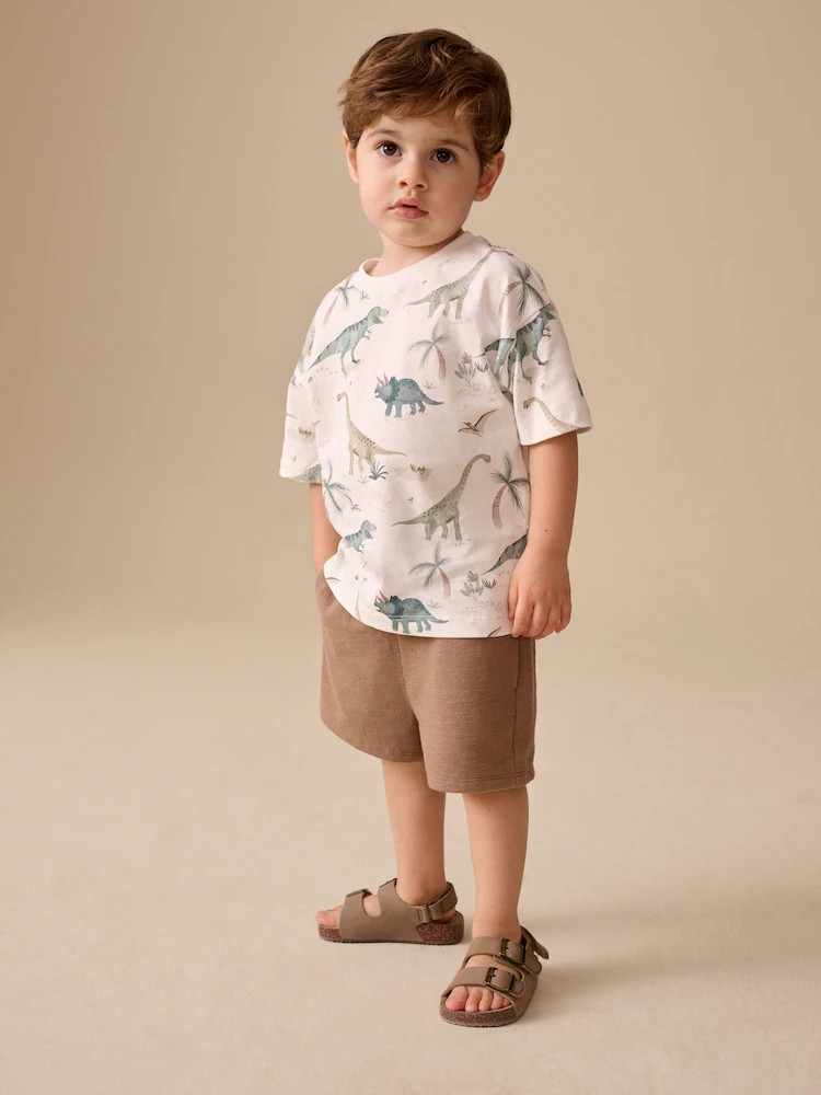 Tan Brown Textured Shorts (3mths-7yrs) | Next US