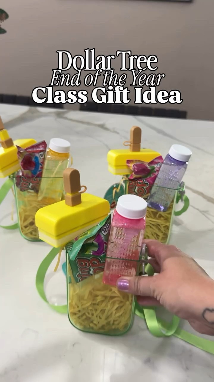 Can’t believe another school year has come and gone! Sharing last years idea using the dollar tree popsicle cups which are back this year & some other fillers from @dollartree ! If you can’t find these, comment “CLASS” and I’ll send you some other options that are available to ship but aren’t from dollar tree.