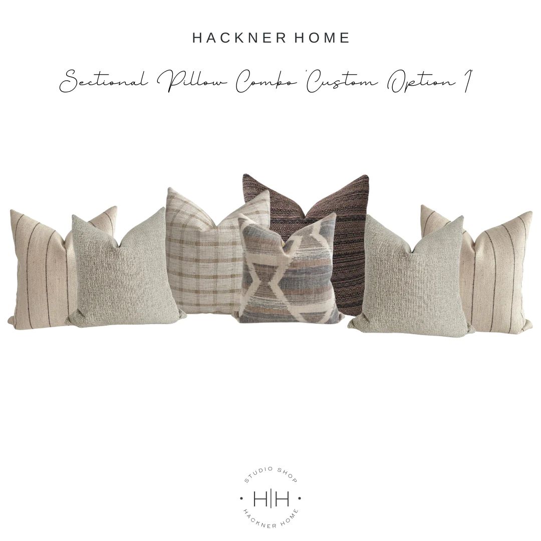 Sectional Pillow Combo 'Custom Option 1' | Hackner Home (US)