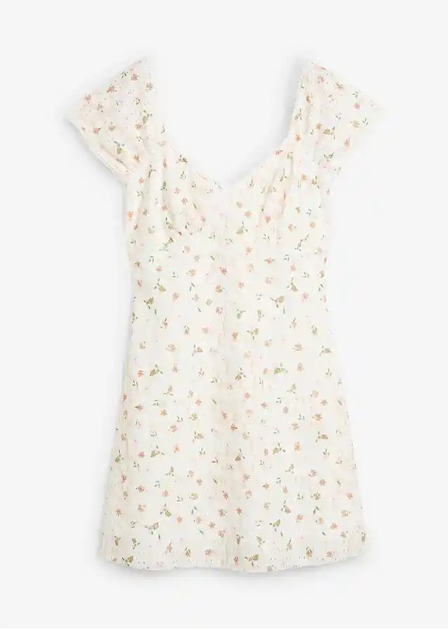 Spitzenkleid mit Blumenprint | Bonprix DE