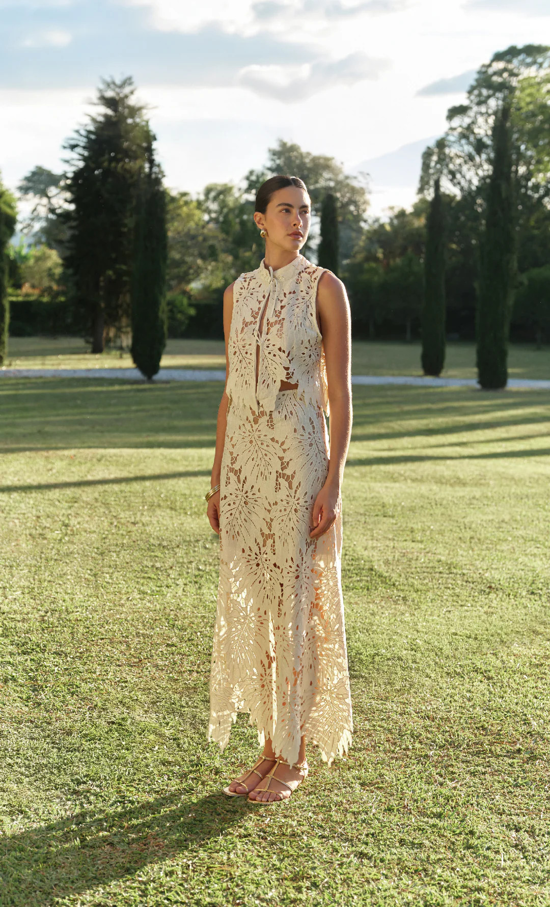 Lantana Butter Maxi Skirt | ESPECIA