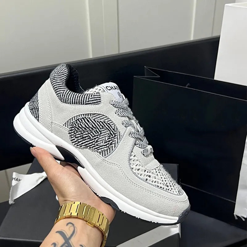 channel shoes men women shoes Designer fashion Luxury Sneaker Black White Panda shoes Casual muff... | DHGate