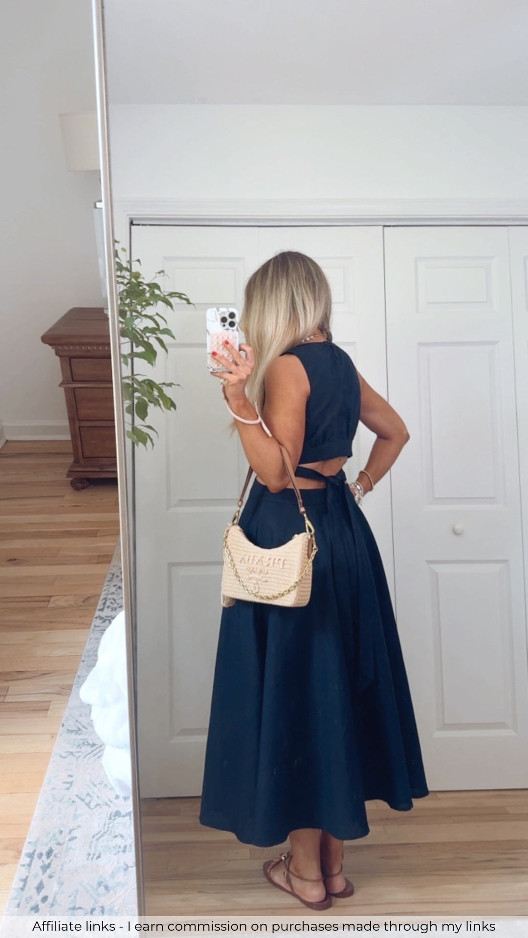 Affiliate links - I earn commission on purchases made through my links | linen blend midi dress, classy style, summer dress