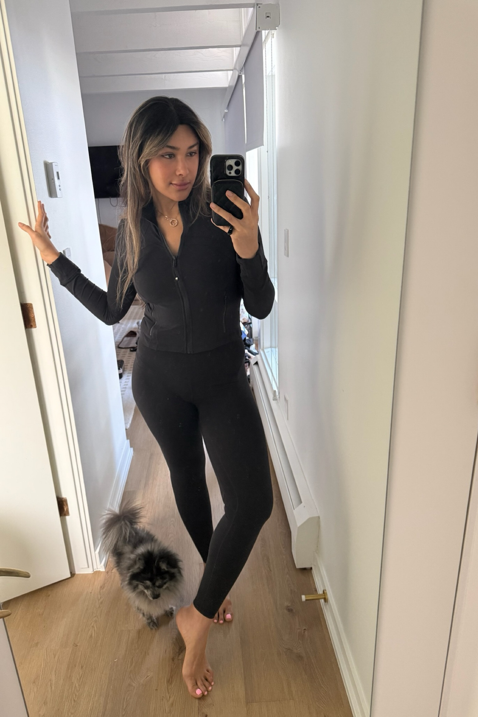 The best cropped Lululemon jacket and leggings! 
Comfy and stretchy 🙌🏼

#LTKFindsUnder50 #LTKFindsUnder100 #LTKActive