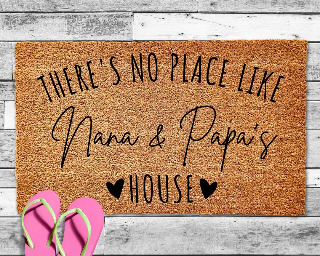 Nana and Papa's House Doormat Grandparents Doormat Gift - Etsy | Etsy (US)