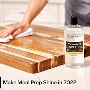Thirteen Chefs Food Grade Mineral Oil for Cutting Boards, Countertops and Butcher Blocks - Food S... | Amazon (US)