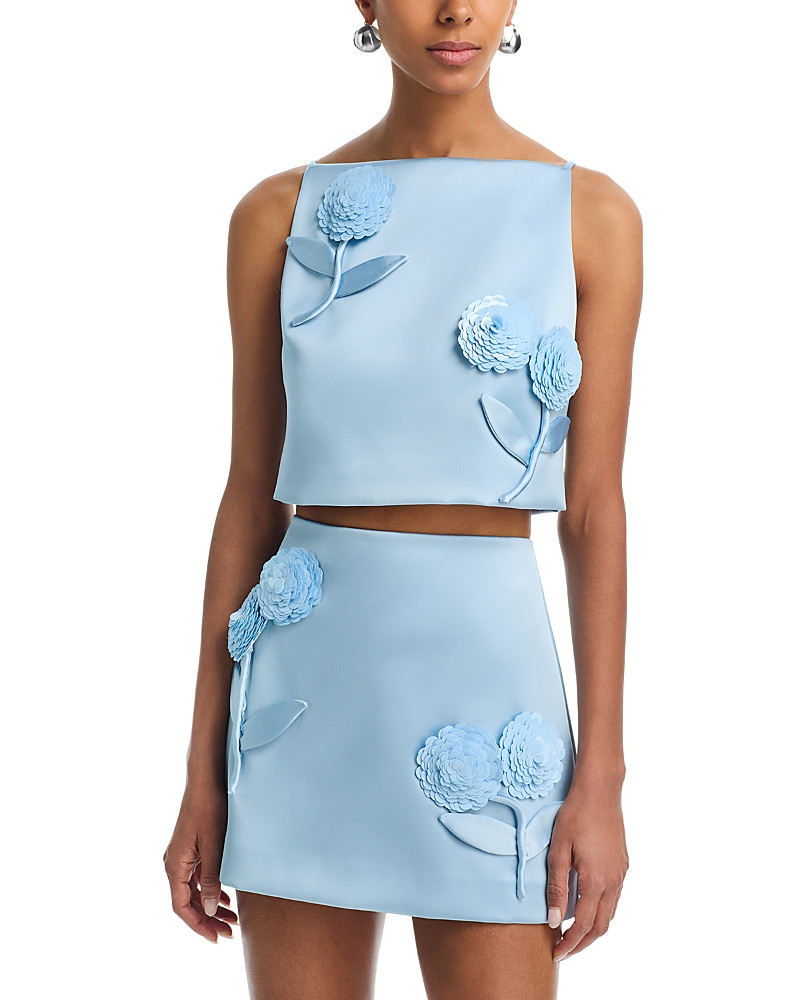 Self-Portrait Sequin Flower Top | Bloomingdale's (US)