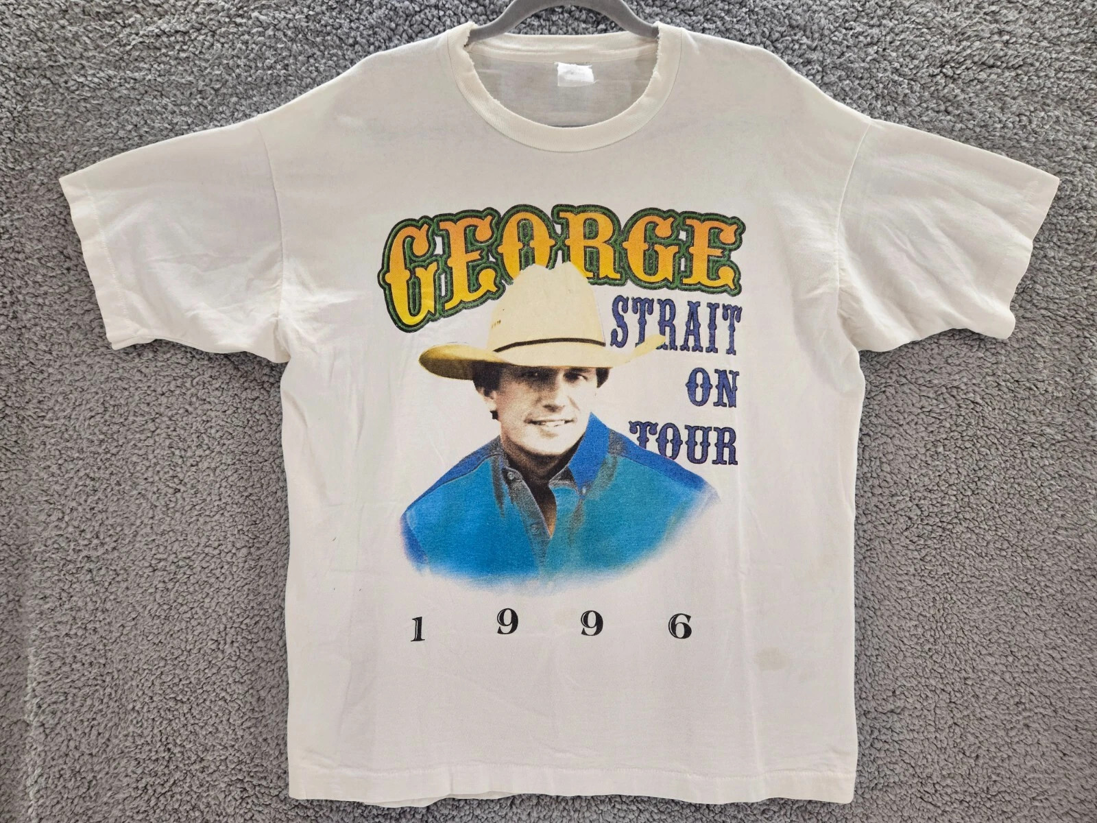 Vintage George Strait Shirt On Tour 4th Annual Country Music Festival 1996 | eBay US
