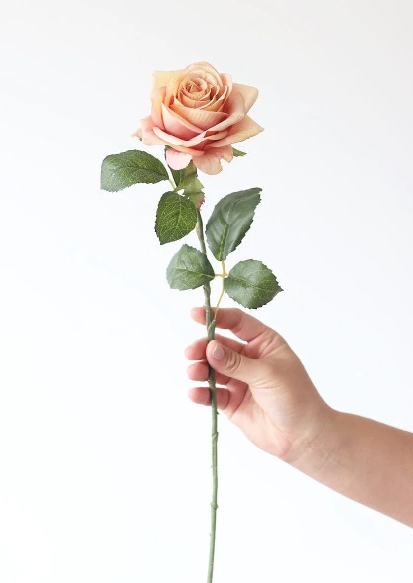 Pink Mauve Silk Rose Flower | Afloral (US)