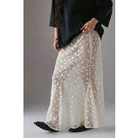 Womens Petite Sheer Lace Fishtail Maxi Skirt - White - 14 | NastyGal UK