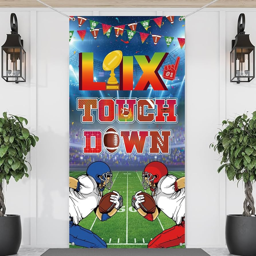Super Football Party Decorations 2025, Football Door Cover Touch Down Banner Sport Theme Party Do... | Amazon (US)