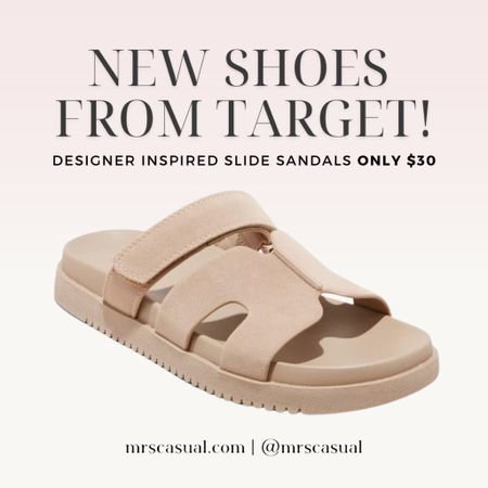 New spring sandals from Target. Designer inspired slide sandals only $30 👌🏼

#LTKshoecrush #LTKfindsunder50 #LTKxTarget