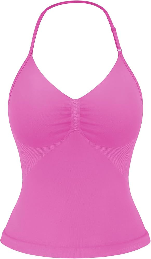 YEOREO SoftHue Impact Longline Strappy Top Women's Halter Workout Tank Tops Backless Gym Longline... | Amazon (US)