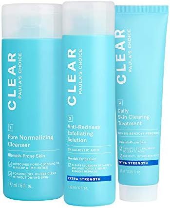 Paula's Choice CLEAR Extra Strength Acne Kit, 2% Salicylic Acid & 5% Benzoyl Peroxide for Severe ... | Amazon (US)