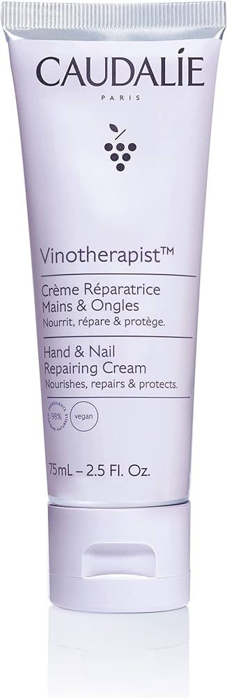 Caudalie Vinotherapist Hand and Nail Cream with Shea Butter and Grape-seed Oil, Vegan and Dermato... | Amazon (US)