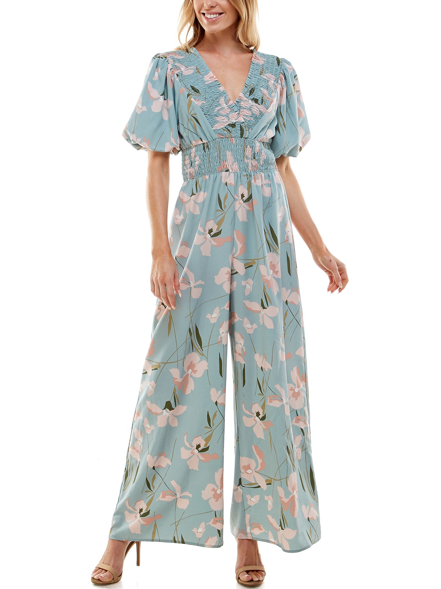 June & Hudson Women's Juniors Empire Jumpsuit | Walmart (US)