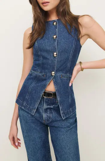 Ophelia Sleeveless Denim Top | Nordstrom