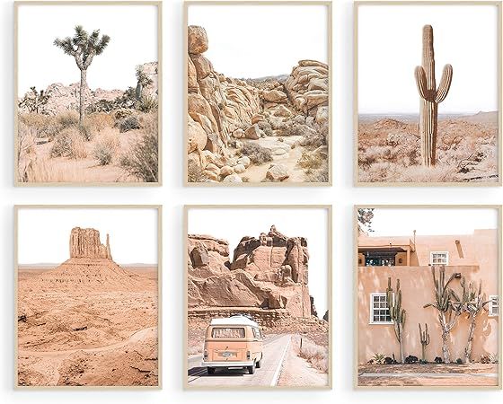 Desert Succulent Wall Art & Botanical Prints - By Haus and Hues | Set of 6 Botanical and Cactus A... | Amazon (US)